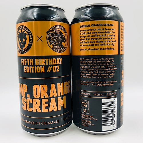 Fierce vs Amundsen: Imperial Orange Scream Ice Cream Ale (440ml)