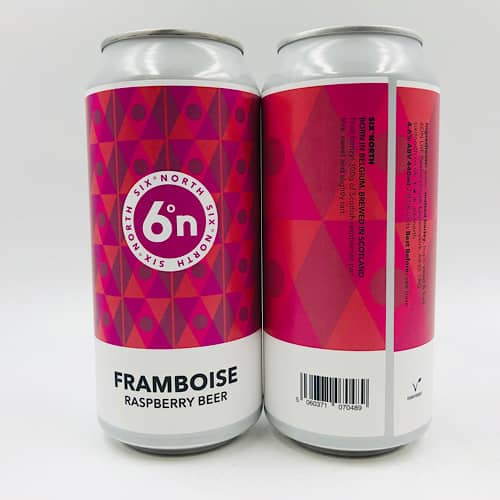 6 Degrees North: Framboise Fruit Beer (440ml)