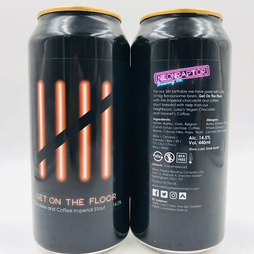 Neon Raptor: Get On The Floor Chocolate and Coffee Imperial Stout (440ml)