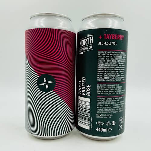 North Brewing Co: Triple Fruited Gose Tayberry Sour (440ml)