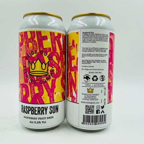 Reids Gold: Raspberry Sun Fruit Beer (440ml)
