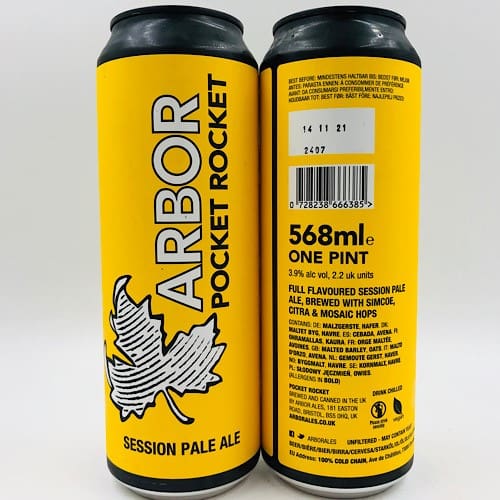 Arbor: Pocket Rocket Pale Ale (568ml)