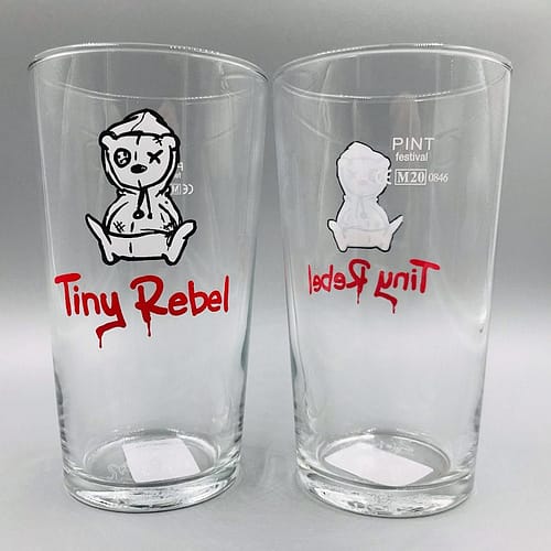 Tiny Rebel Pint Glass